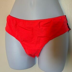 VS Red Cotton Bikini Briefs